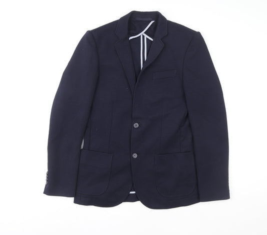 New Look Women Blue Classic Blazer Jacket Size 12