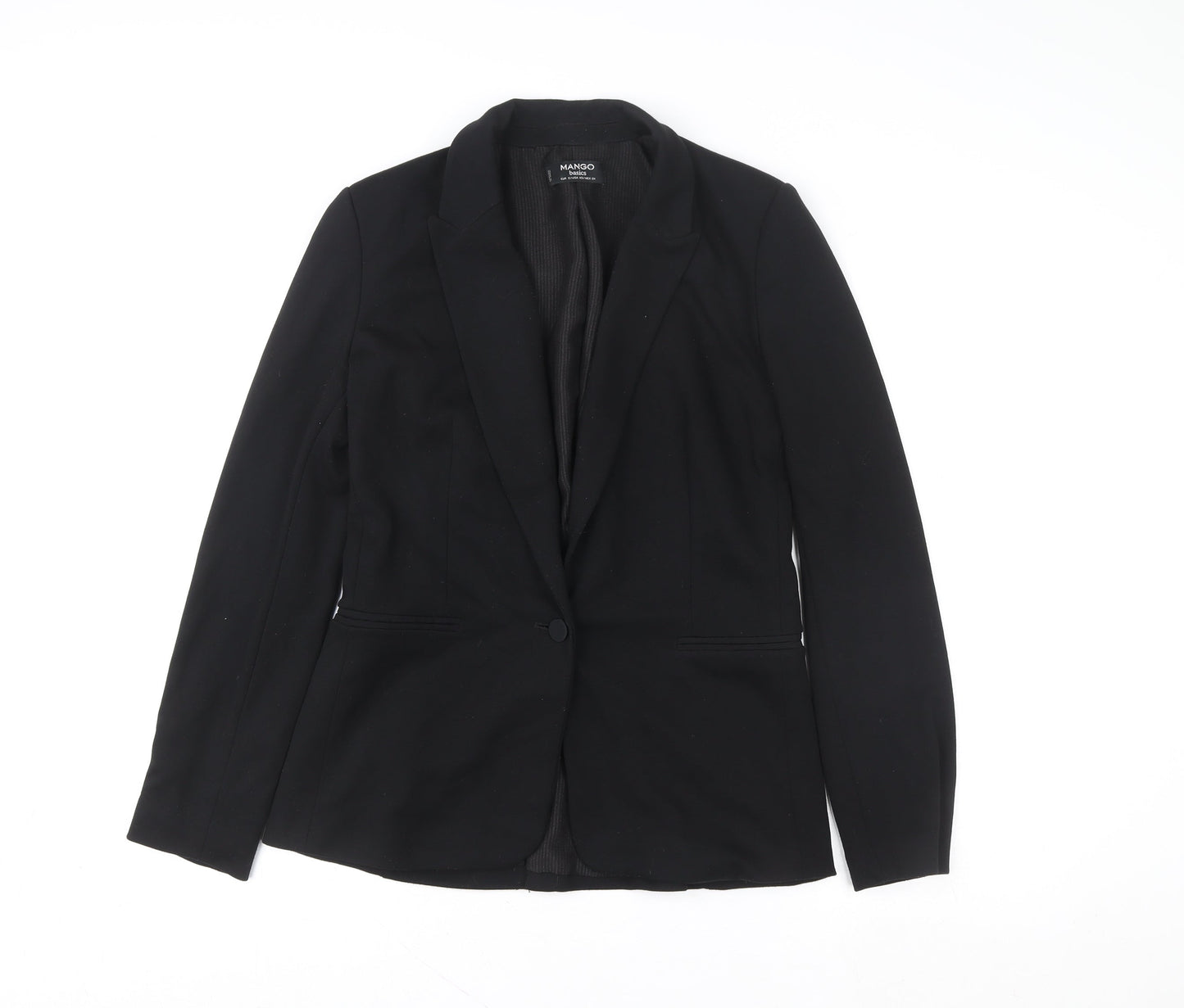 Mango Women’s Black Blazer Jacket Size 8 Regular Business Style