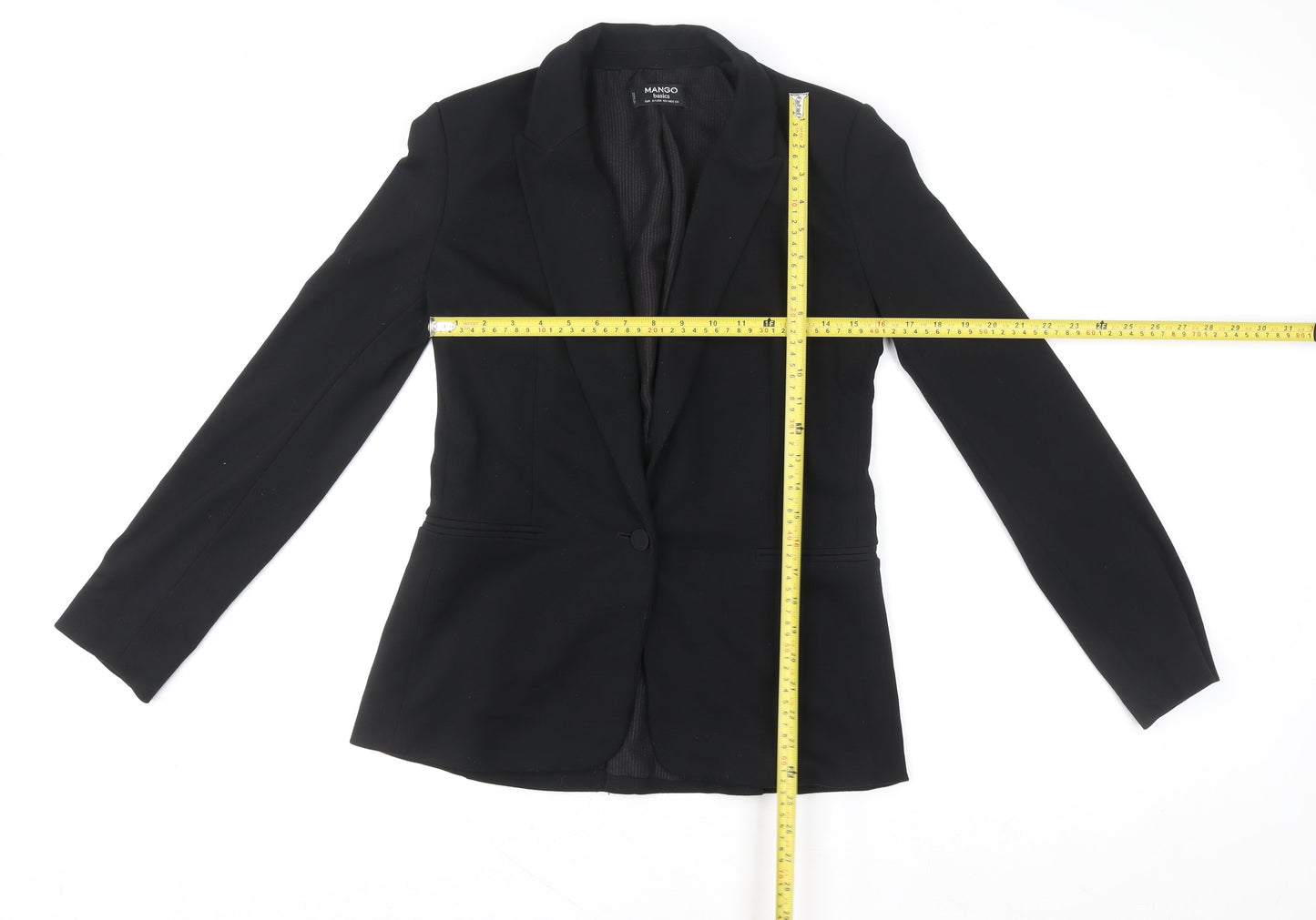 Mango Women’s Black Blazer Jacket Size 8 Regular Business Style