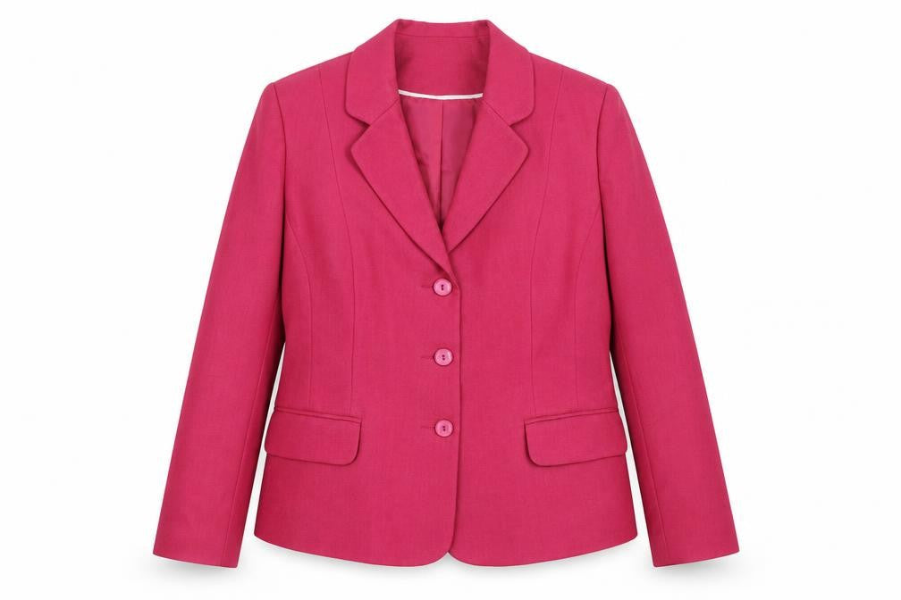 Autonomy Womens Pink Classic Blazer Jacket Size 16 Single Breasted Twill