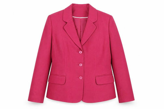 Autonomy Womens Pink Classic Blazer Jacket Size 16 Single Breasted Twill