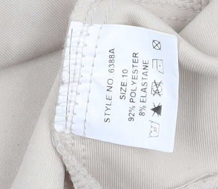 Boohoo Women’s Beige Tailored Blazer UK 10 Lightweight Stretch Jacket
