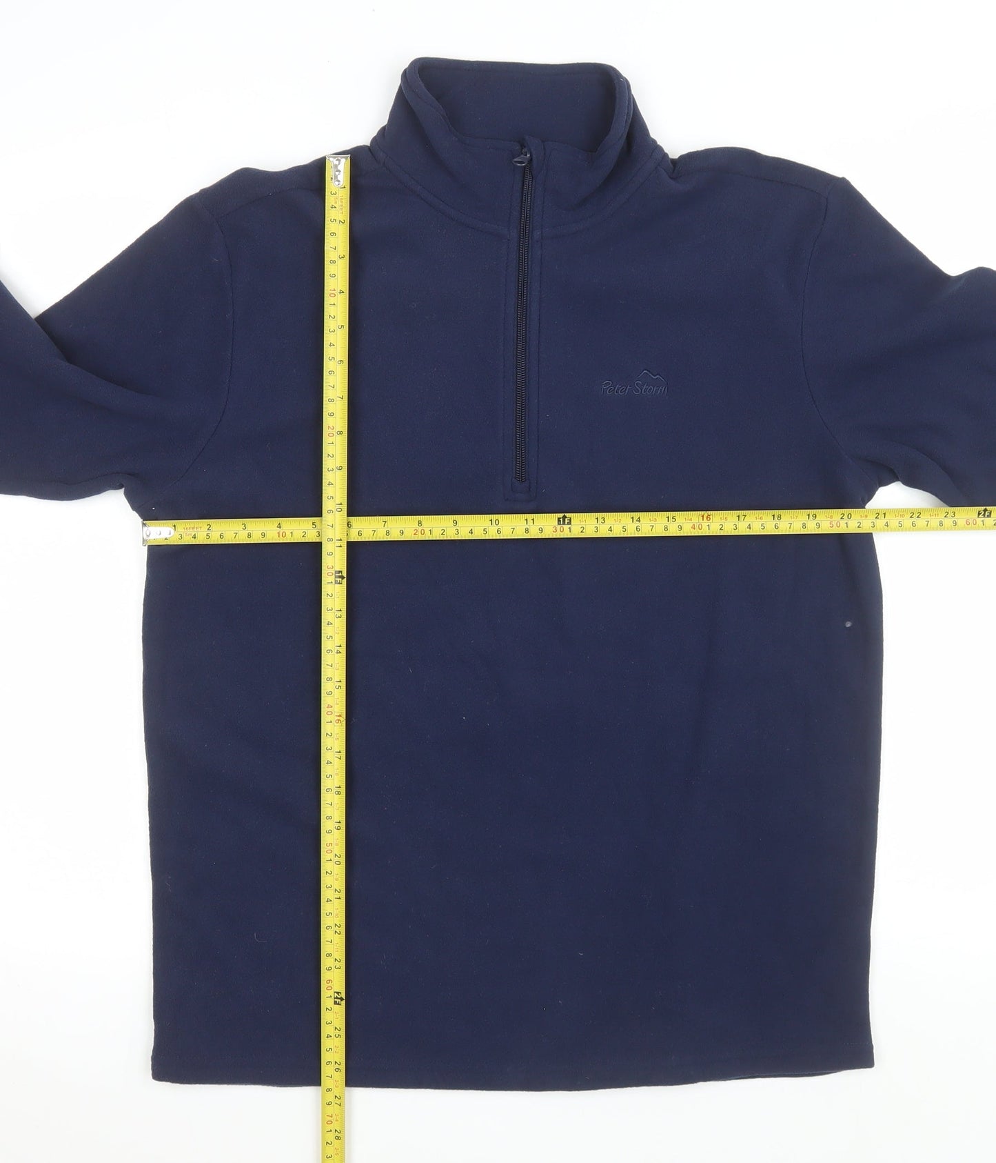Peter Storm Men's Blue Fleece 1/4 Zip Pullover Sweatshirt M