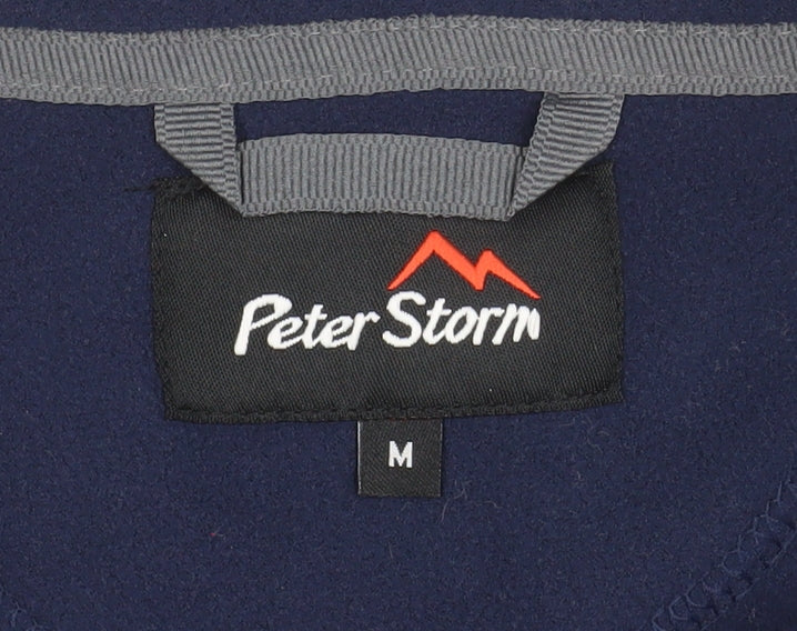 Peter Storm Men's Blue Fleece 1/4 Zip Pullover Sweatshirt M