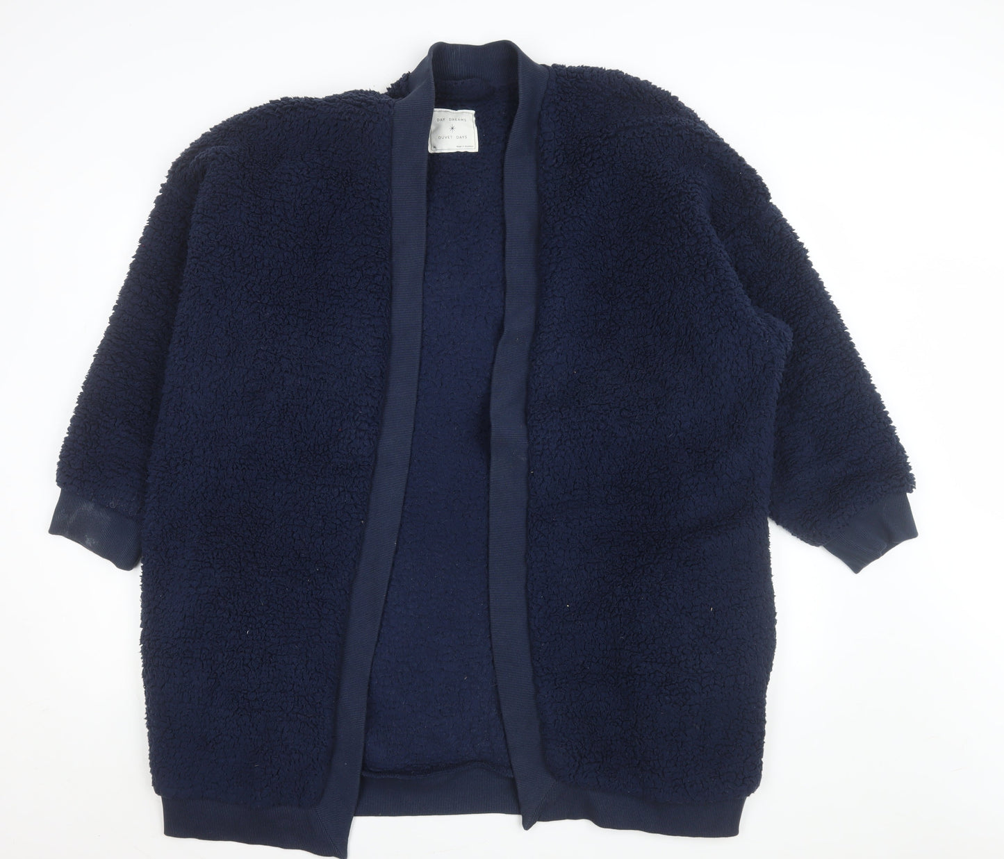 Marks and Spencer Men's Blue Fleece Robe XL Winter Warm