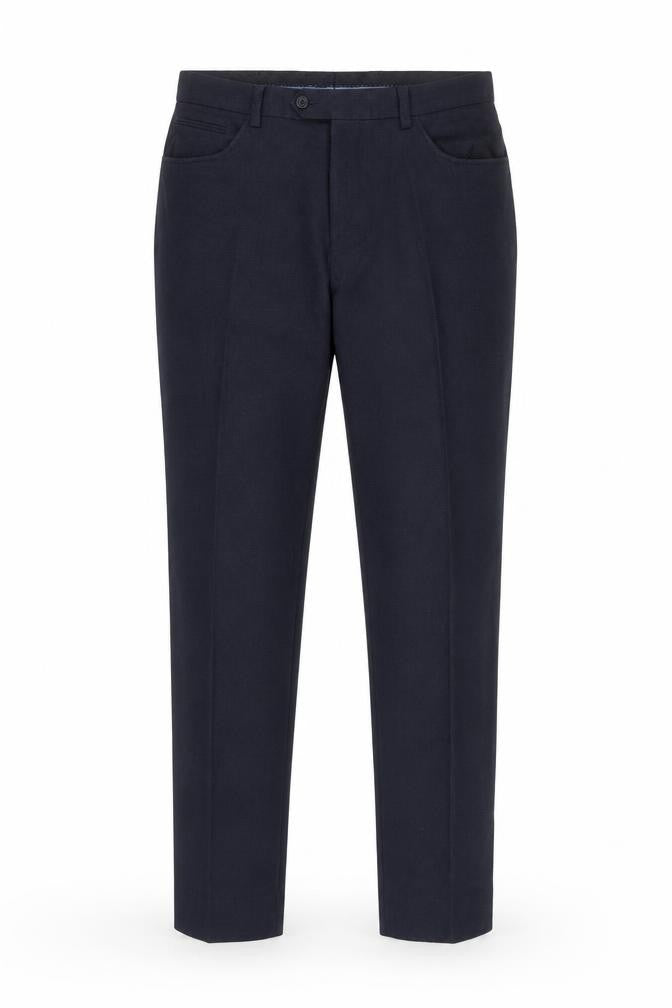 Next Men's Blue 34R Regular Fit Dress Pants Trousers