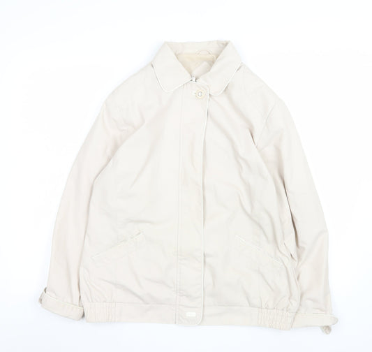 BHS Women’s Beige Size 14 Classic Full Zip Casual Jacket