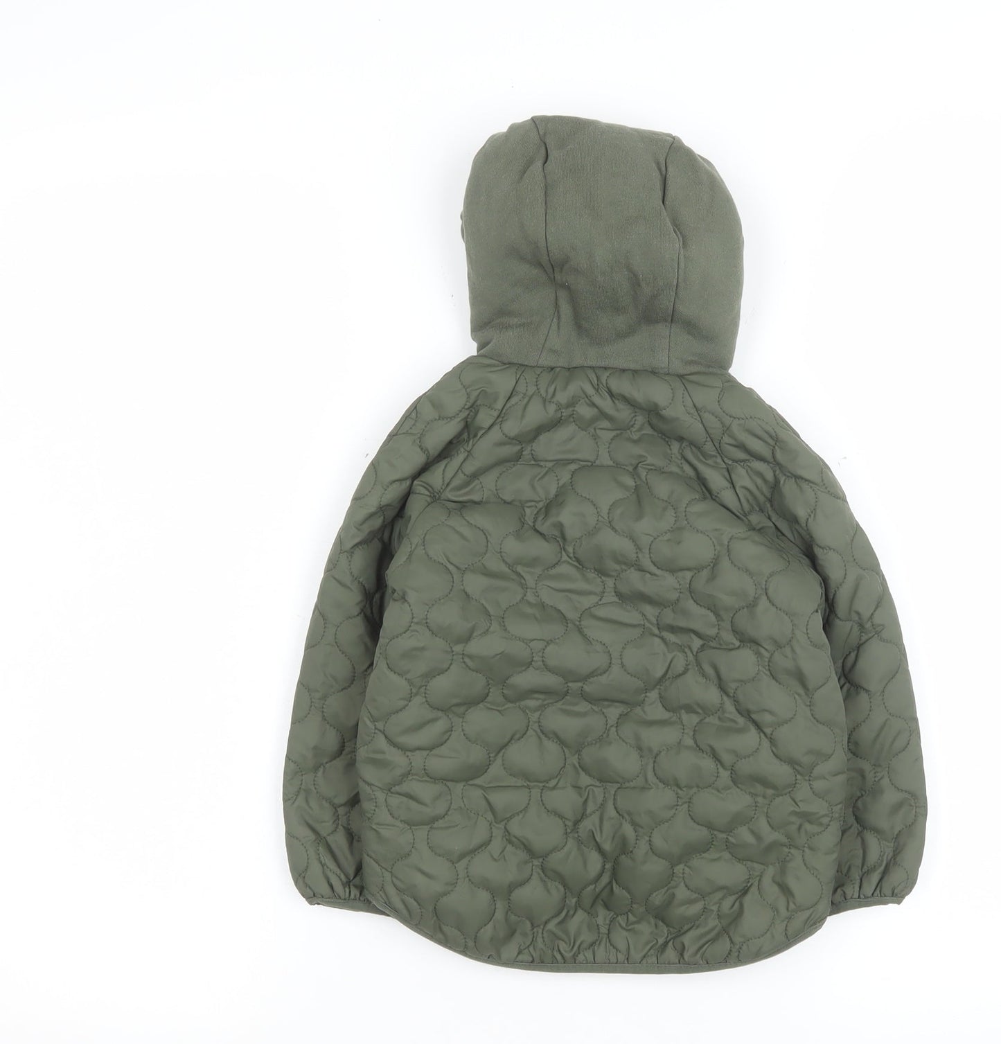 George Unisex Baby Green Quilted Hooded Jacket 18-24 Months