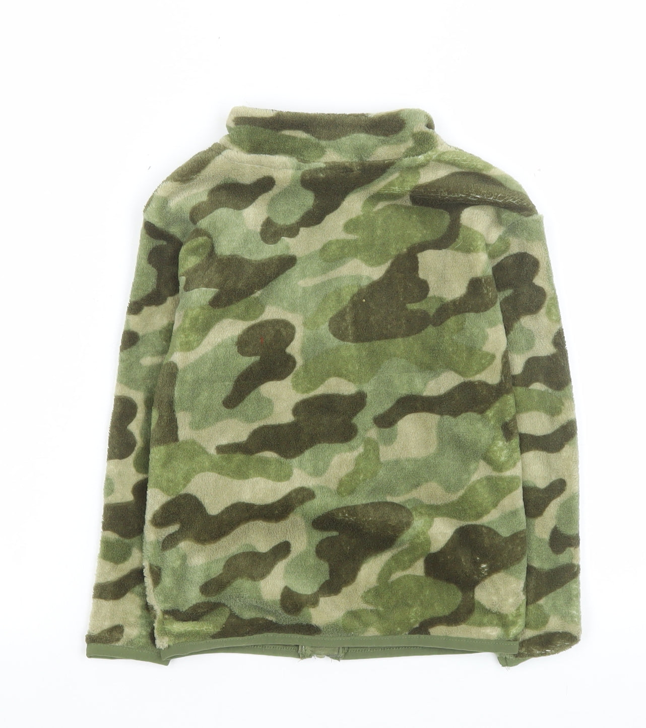 Jurassic World Boys Green Camouflage Fleece Jacket 2-4 Years Full Zip