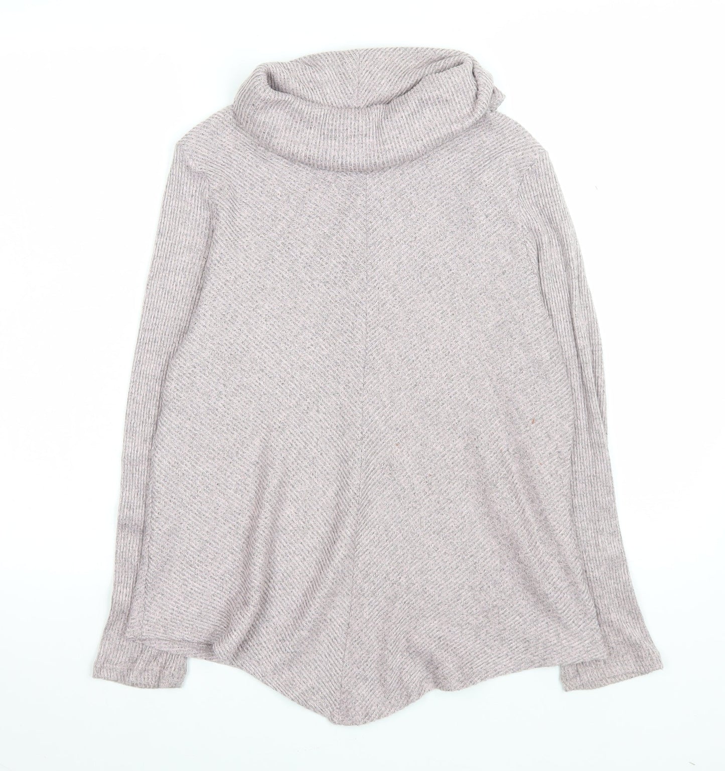 No Frills Los Angeles Women’s Beige Roll Neck Knit Top Size M