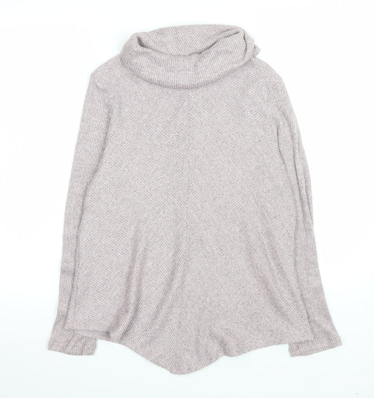 No Frills Los Angeles Women’s Beige Roll Neck Knit Top Size M