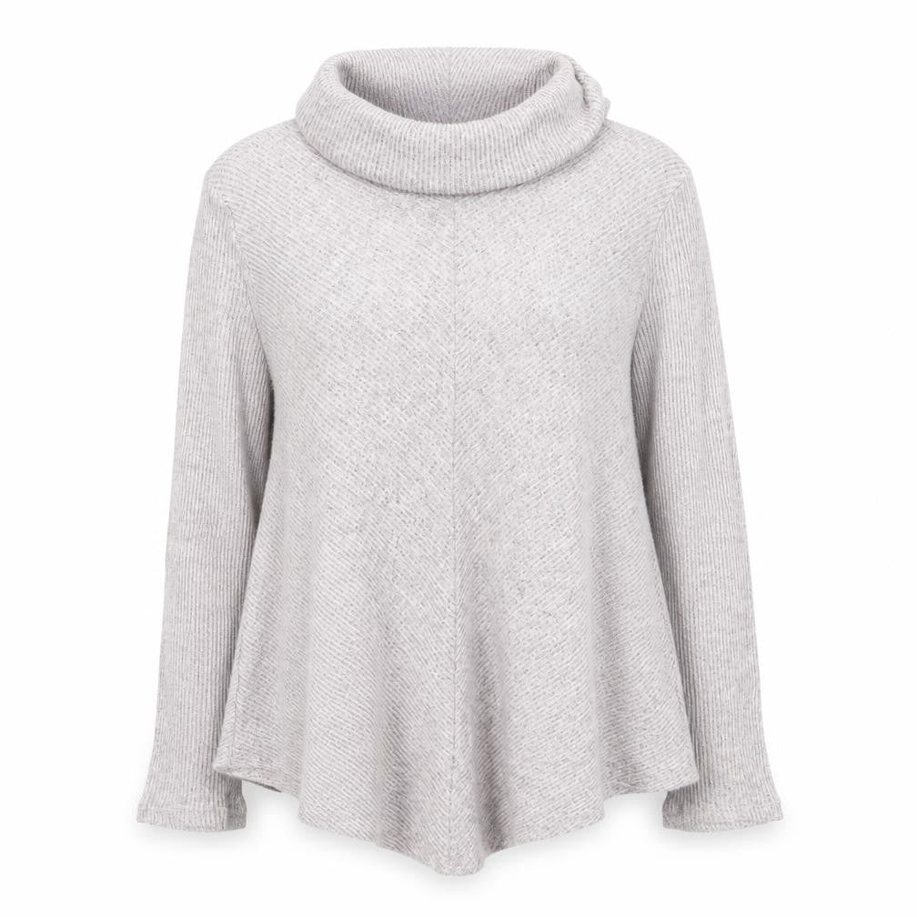 No Frills Los Angeles Women’s Beige Roll Neck Knit Top Size M