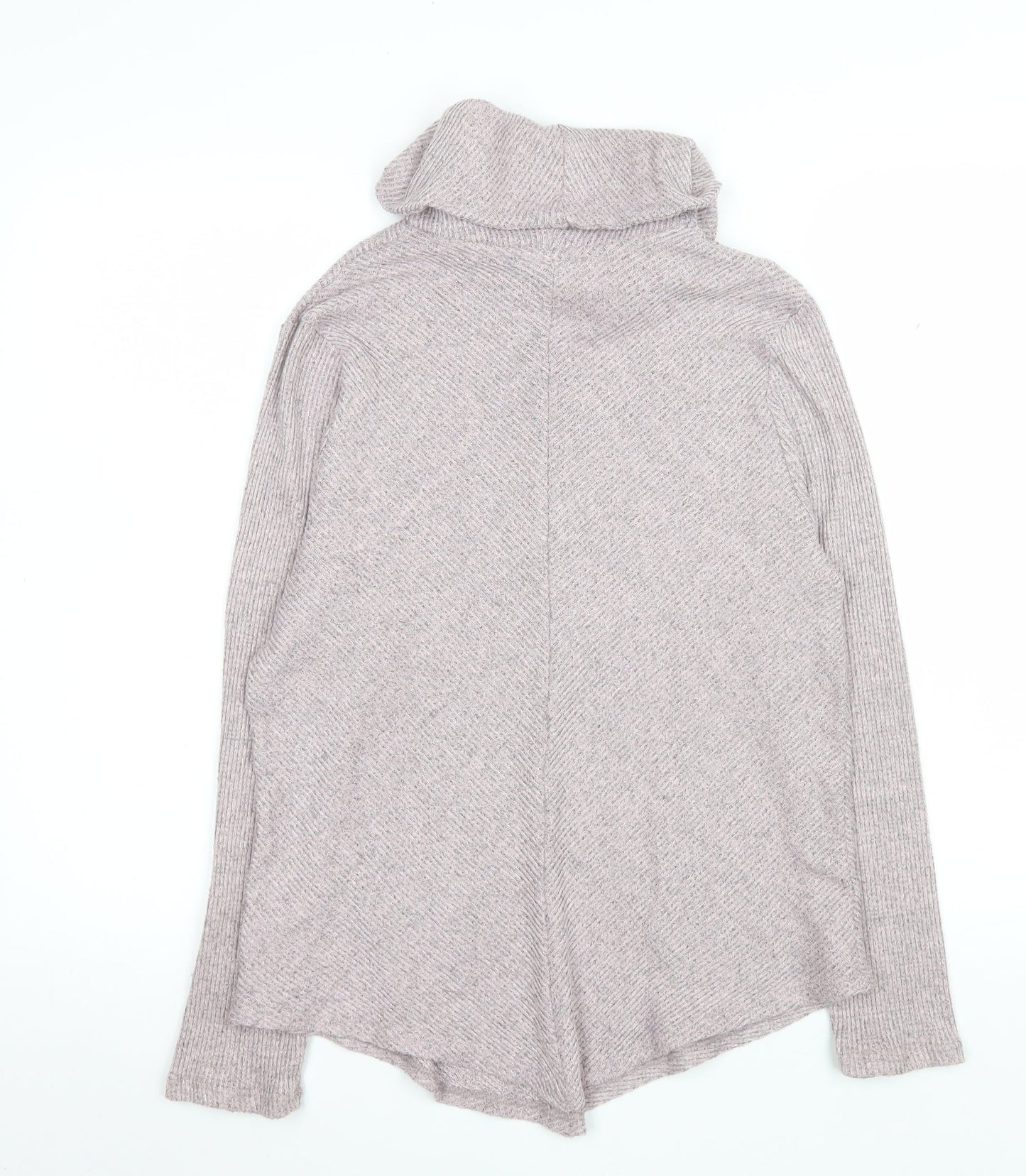 No Frills Los Angeles Women’s Beige Roll Neck Knit Top Size M