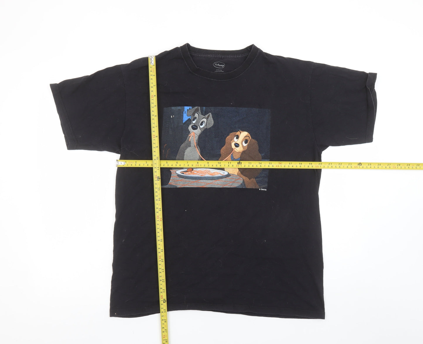 Disney Women’s Black Lady and the Tramp T-Shirt L