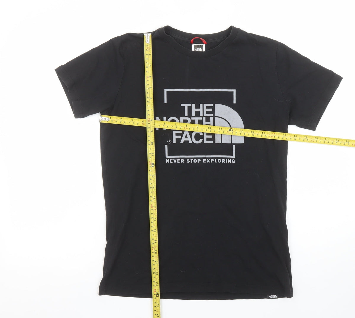The North Face Boys Black XL T-Shirt Short Sleeve Cotton Outdoor Logo Tee