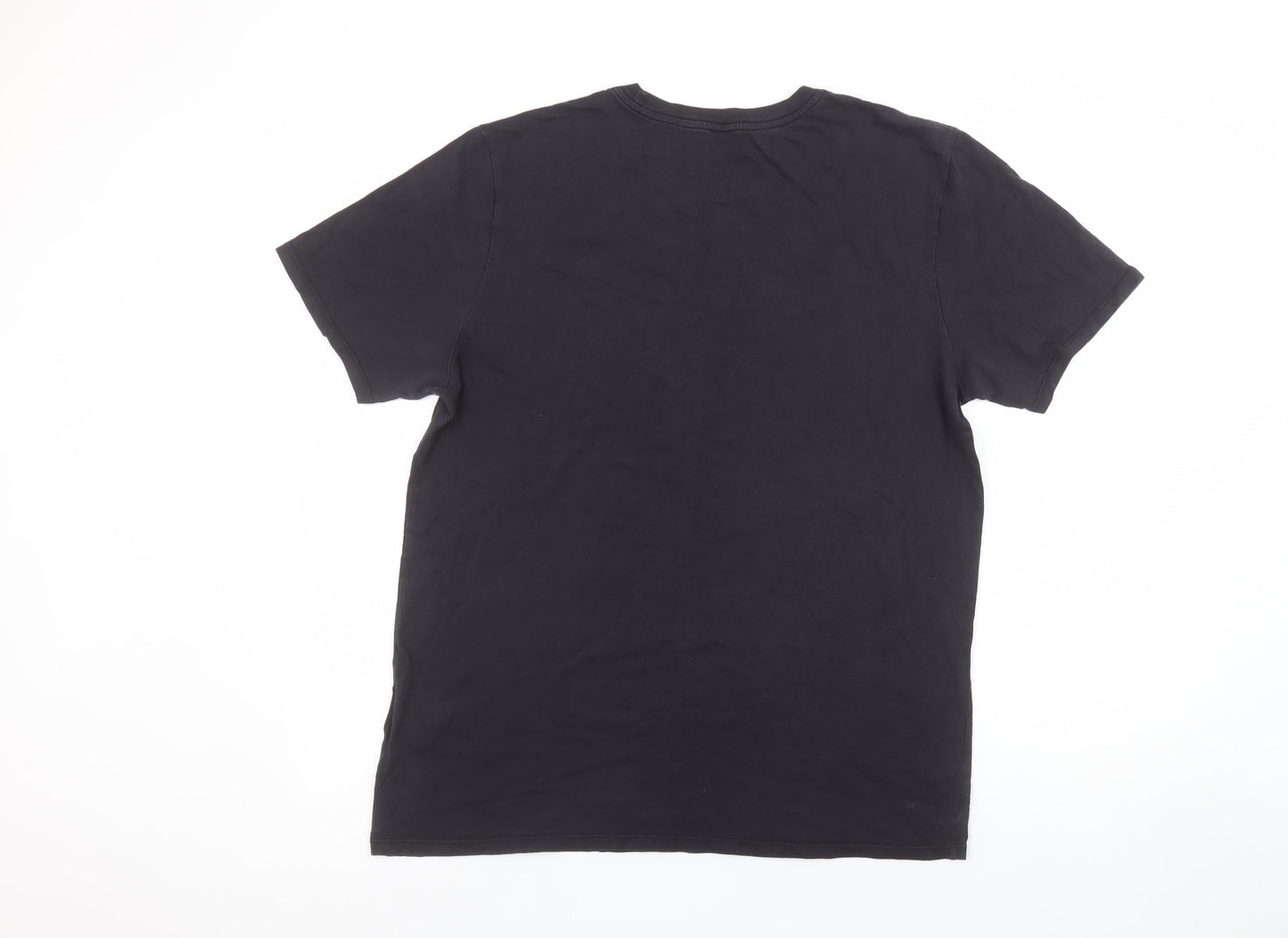 Nike Men's Black Athletic Fit Crew Neck T-Shirt Size L