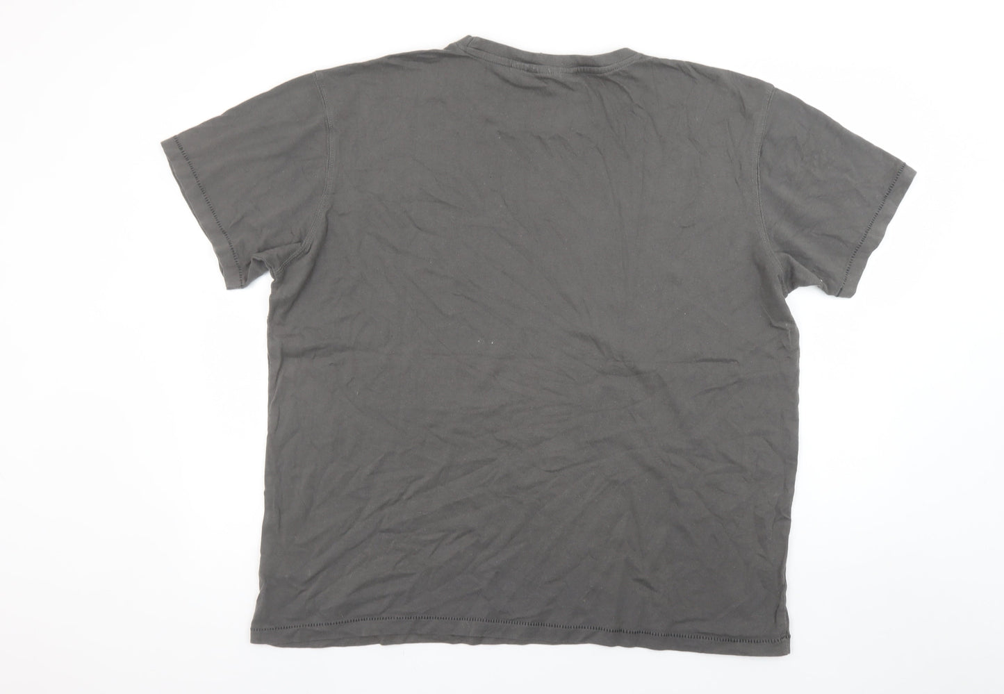 Jeep Men's Grey 2XL Graphic Car Print Crew Neck T-Shirt