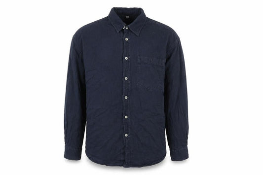 MAYNE Men’s Blue Cotton Long Sleeve Button-Up Shirt XL