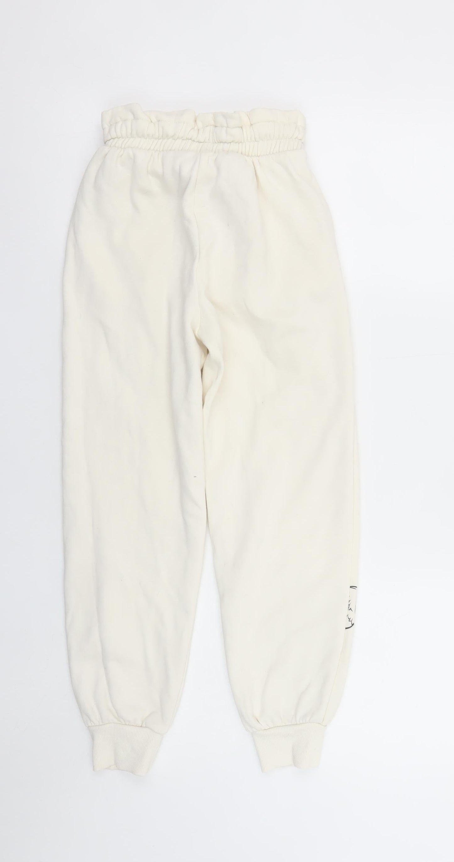 Gremlins Girls Ivory Gizmo Jogger Trousers 134cm Cotton Blend Fleece