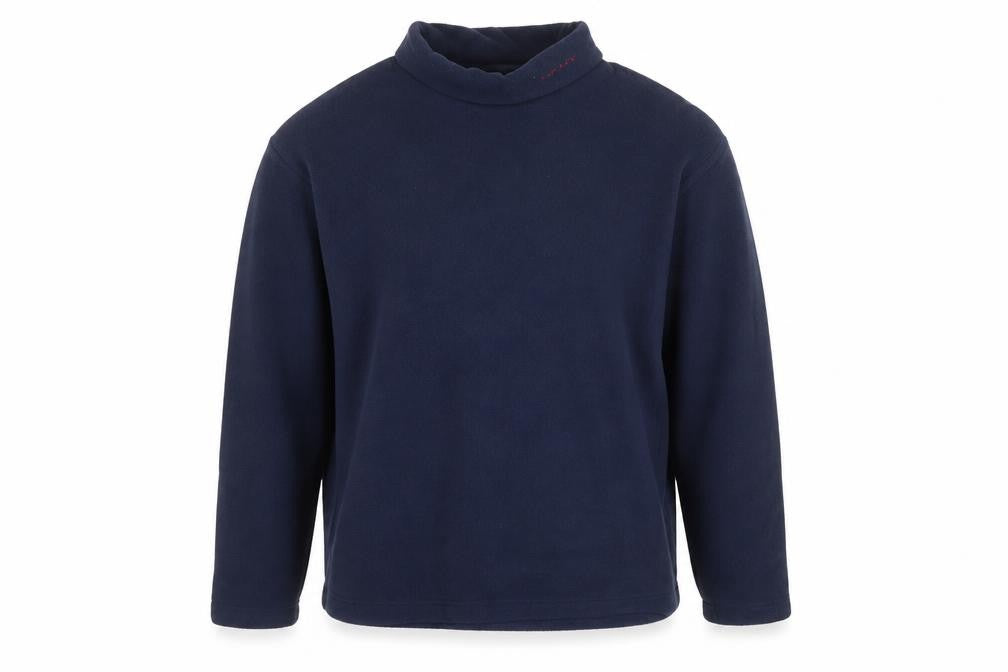DKNY Girls Blue 14 Years Fleece High Neck Pullover Sweatshirt