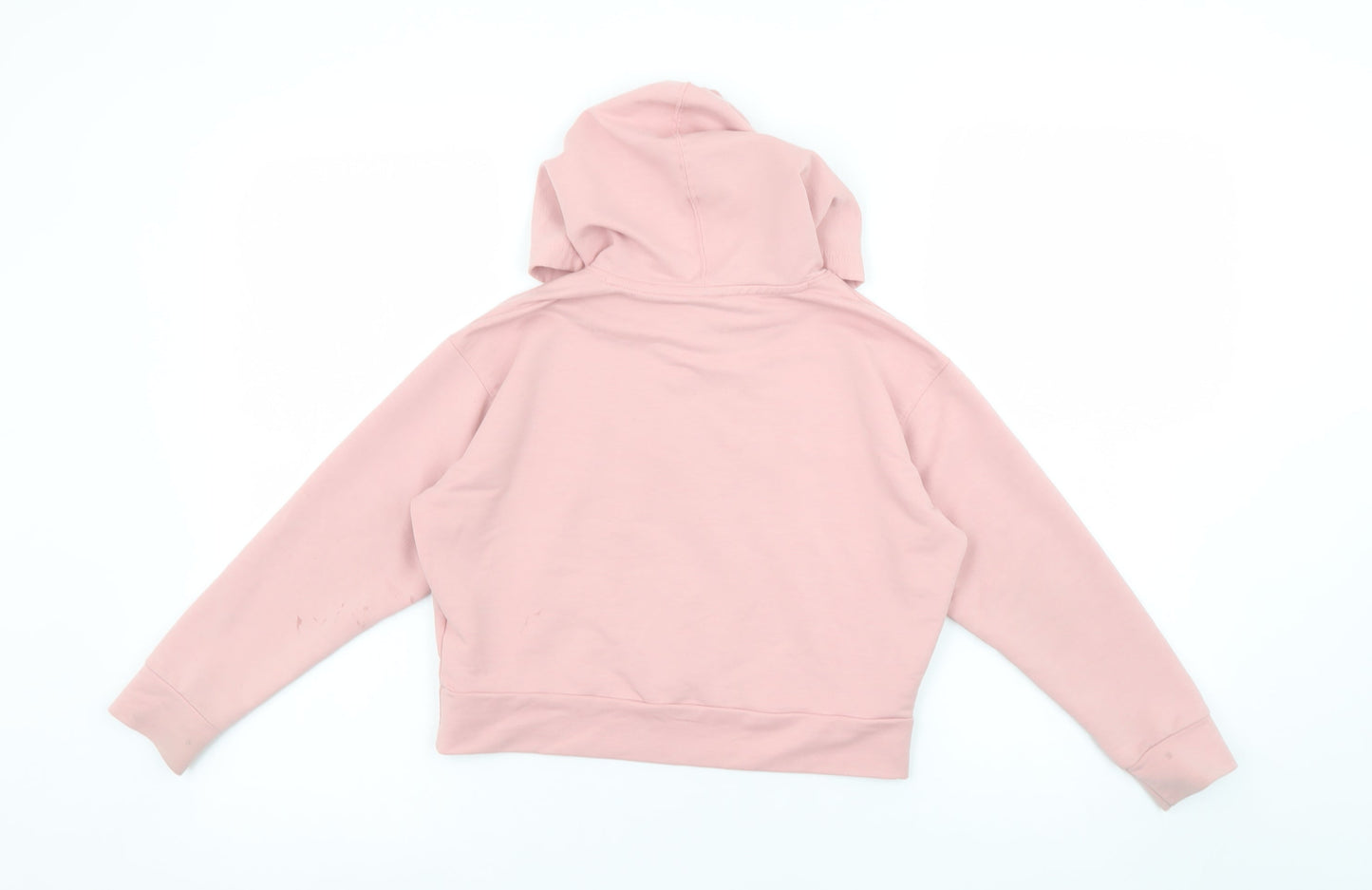 Puma Girls Pink Pullover Hoodie 7-8 Years Lightweight Logo Sportswear