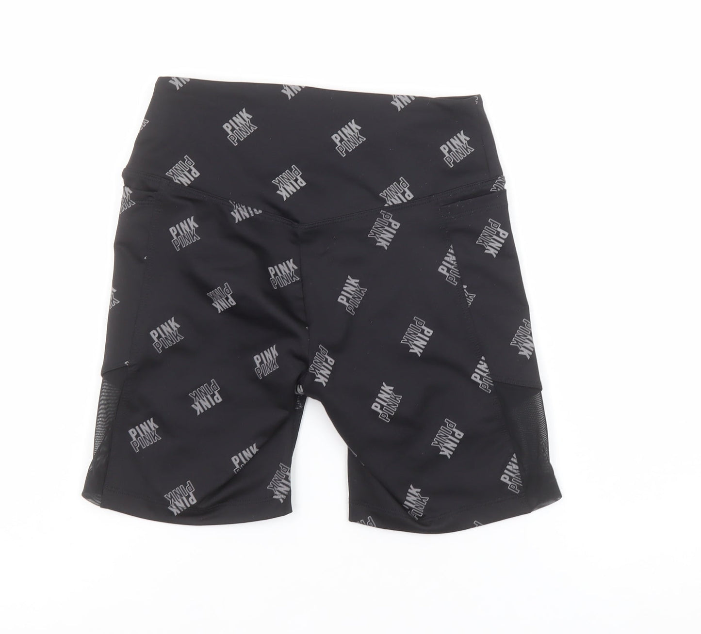 PINK Active Women's Black XS Biker Shorts Stretch Polyester Blend