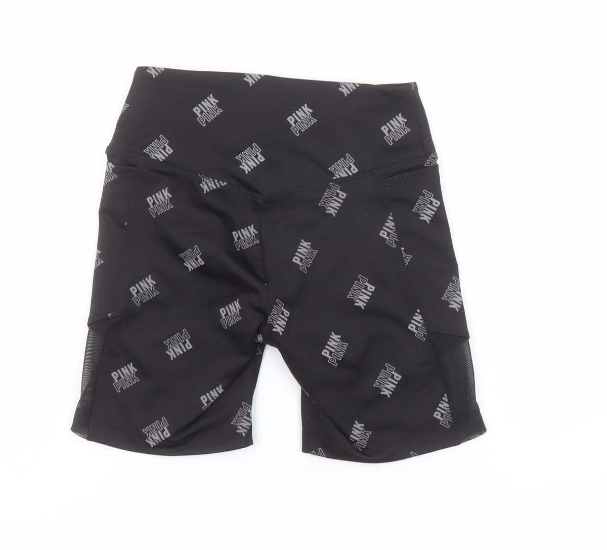 PINK Active Women's Black XS Biker Shorts Stretch Polyester Blend