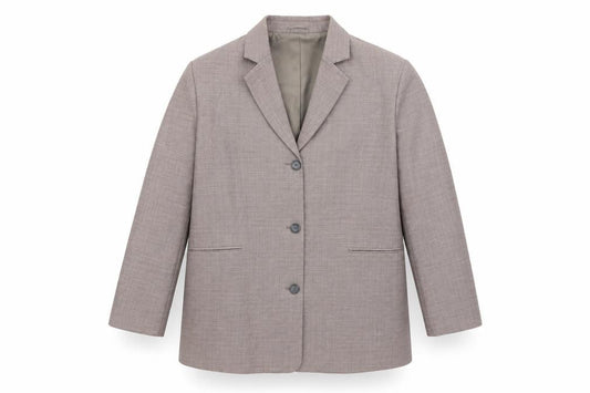 ASOS DESIGN Women Brown Tall Blazer UK 16 Single-Breasted Jacket