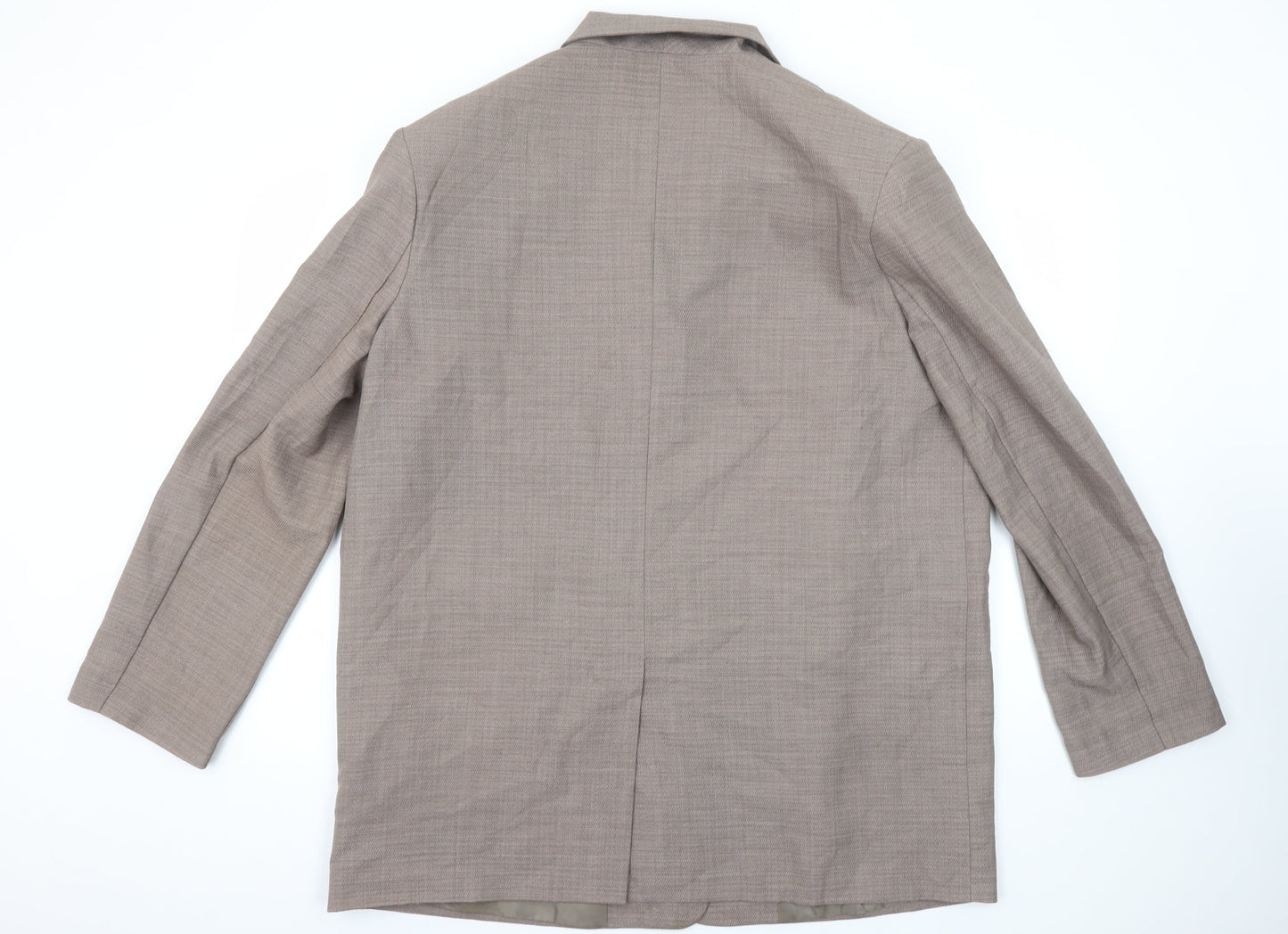ASOS DESIGN Women Brown Tall Blazer UK 16 Single-Breasted Jacket