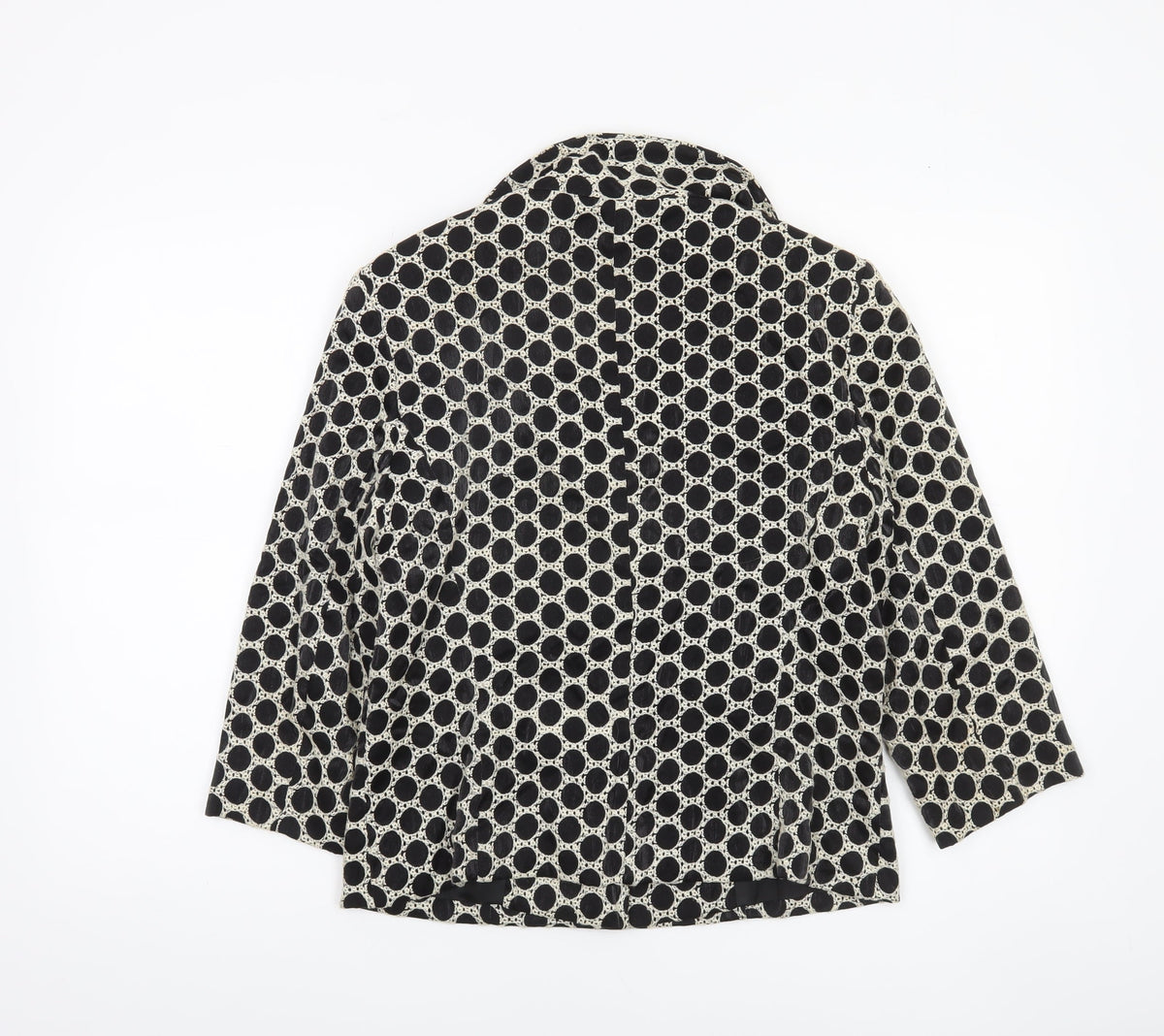 Alex & Co. Women’s Black Polka Dot Lined Blazer UK 12 Classic Fit