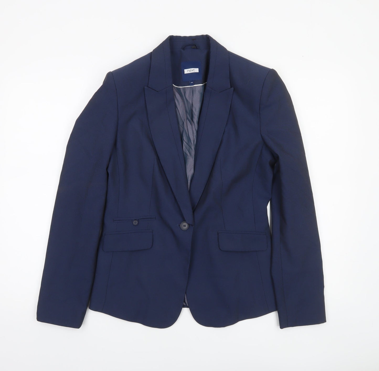 Next Women's Blue Size 10 Regular Single-Breasted Blazer