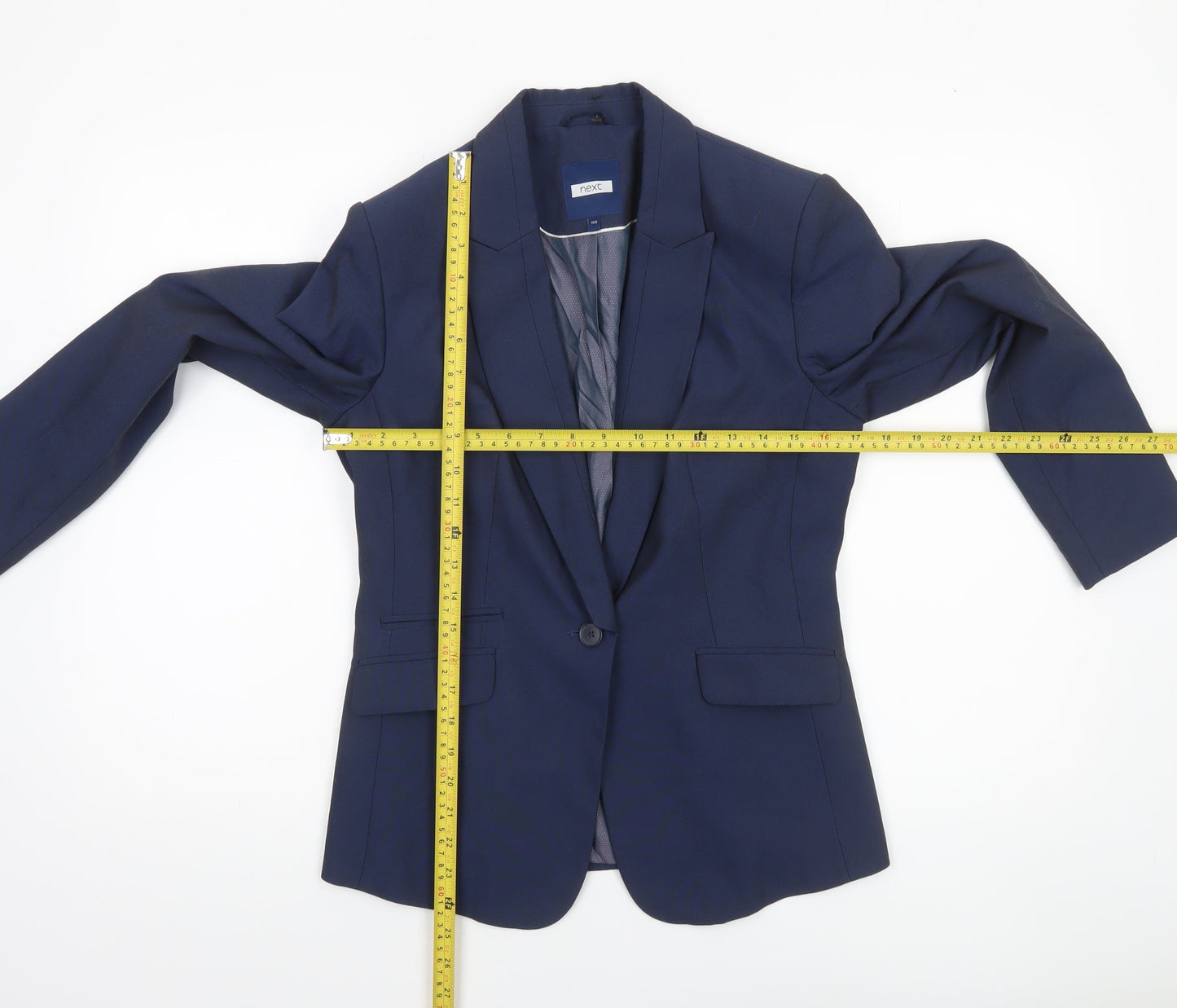 Next Women's Blue Size 10 Regular Single-Breasted Blazer