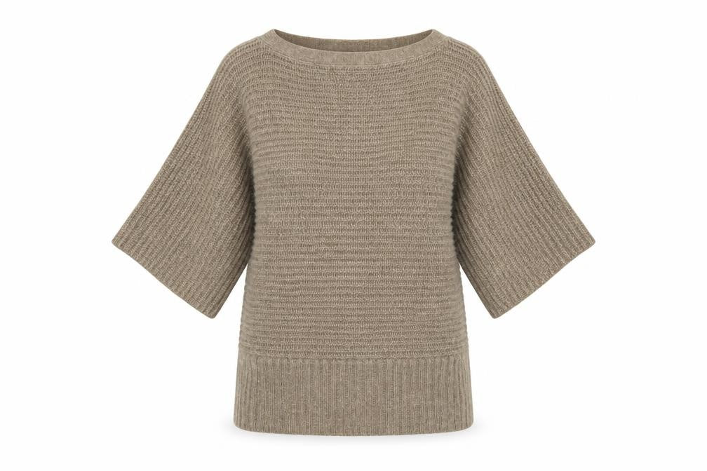 Marks & Spencer Women’s Beige Boat Neck Knit Jumper Size 10