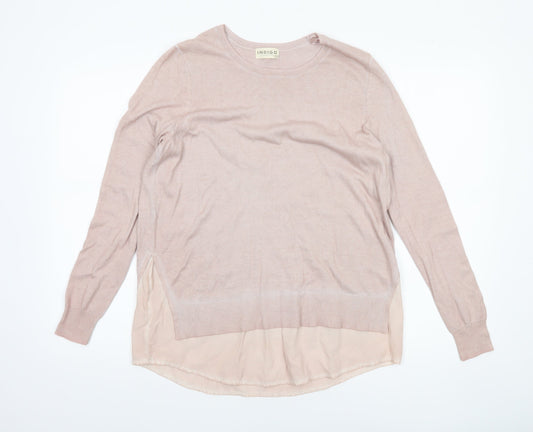 Marks and Spencer Women’s Pink Crew Neck Long Sleeve Pullover Jumper Size 12