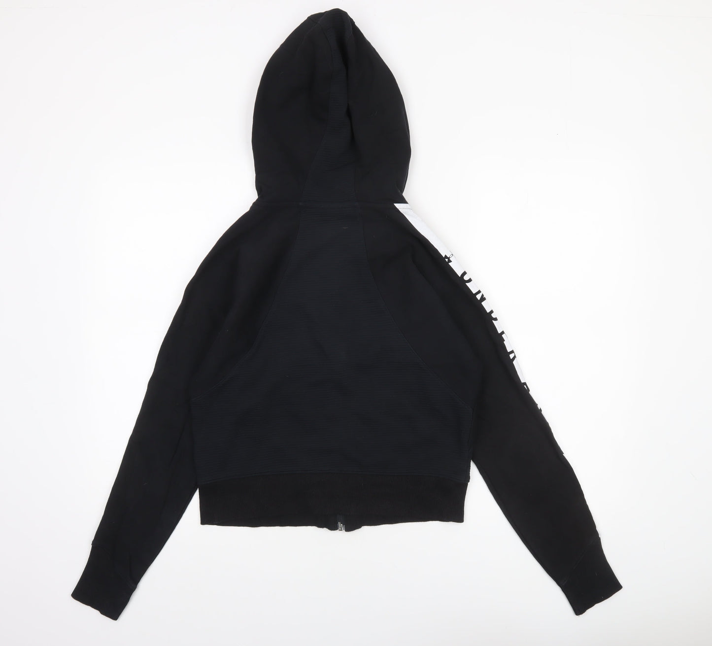 Under Armour Womens Black Full Zip Hoodie Size M Loose Fit Sportswear