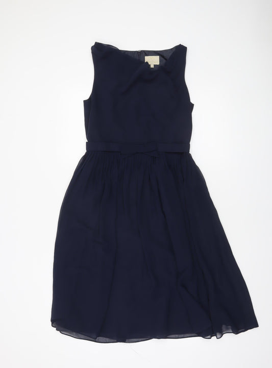 No.1 Jenny Packham Women Blue Size 10 Sleeveless Fit & Flare Dress