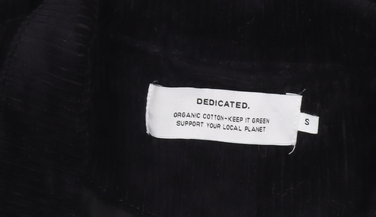 Dedicated Womens Black Corduroy Bomber Jacket Size S