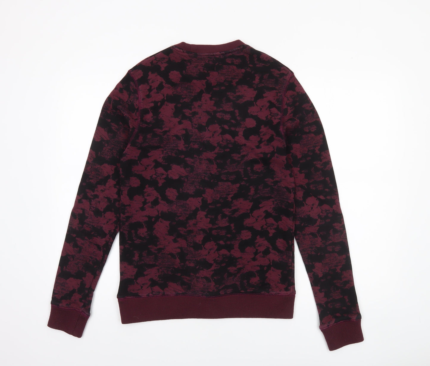 Farah Men's Red Graphic Print Cotton Crew Neck Sweatshirt Size S