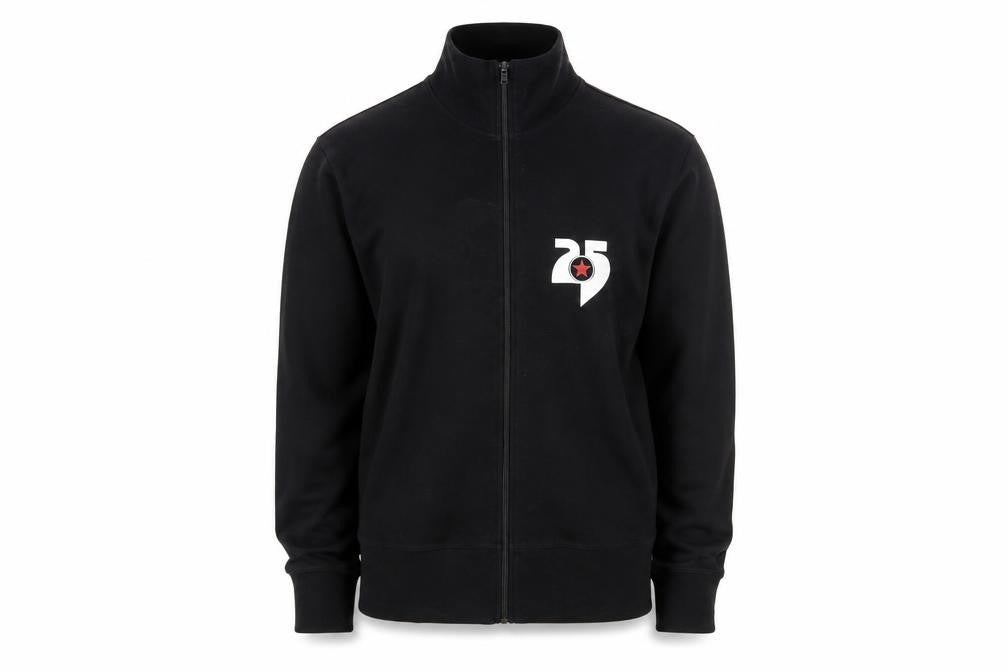Moto Men's Black Full Zip Sweatshirt Size M College Logo