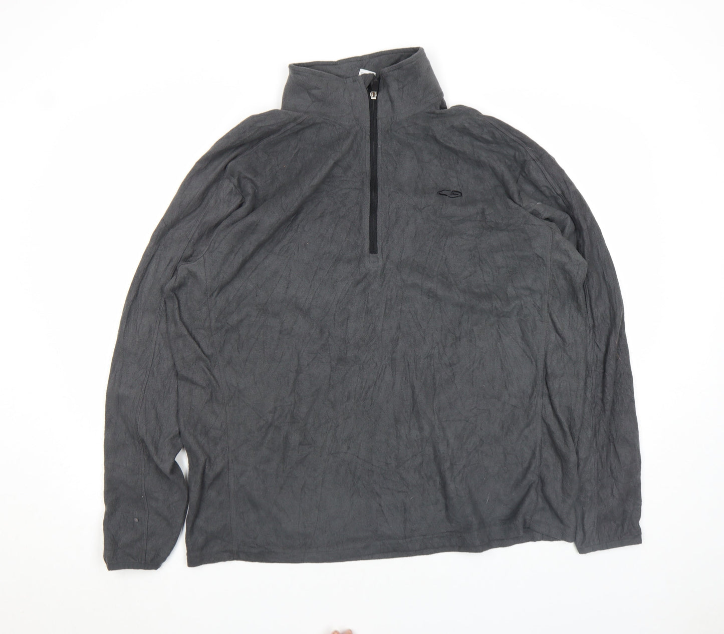 C9 Champion Men's Grey 1/4 Zip Fleece Pullover Top Size L