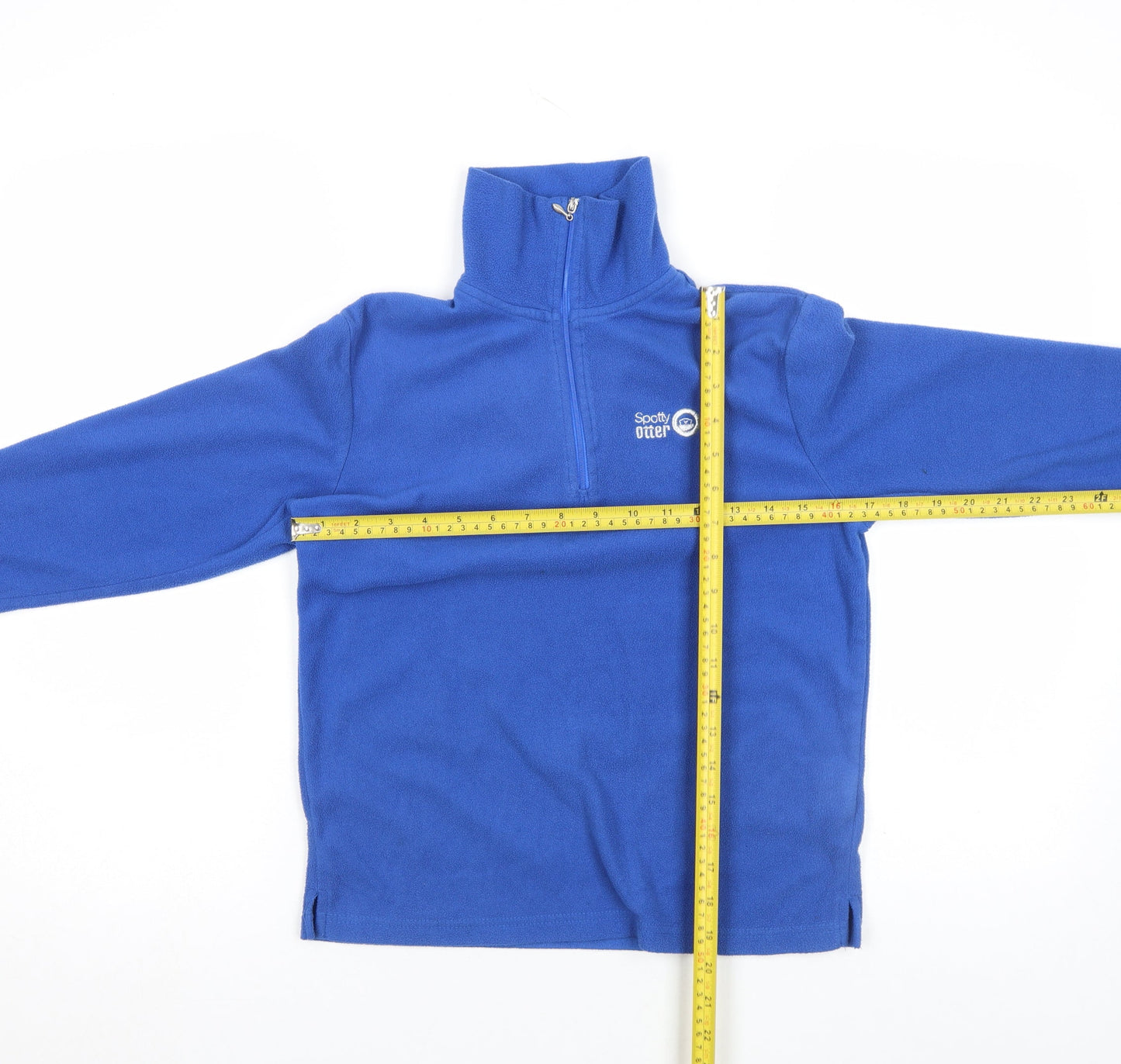 Spotty Otter Boys Blue 5-6 Years Fleece 1/4 Zip Activewear Jacket