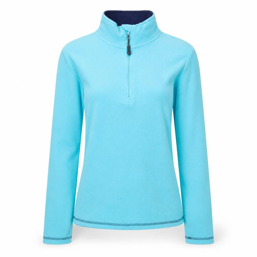 Peter Storm Womens Blue Fleece 1/2 Zip Outdoor Jacket Size 10