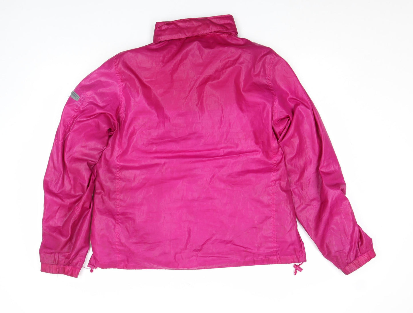 Faded Glory Women’s Pink Windbreaker Jacket Size L (12-14) Lightweight