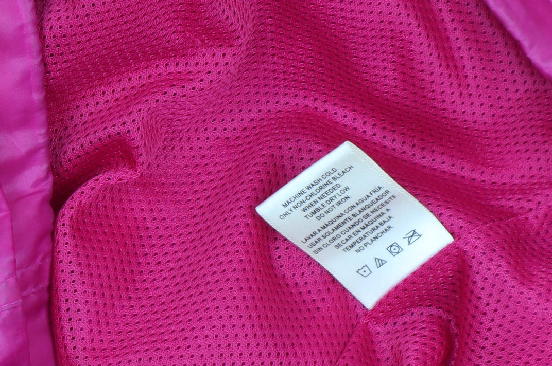 Faded Glory Women’s Pink Windbreaker Jacket Size L (12-14) Lightweight