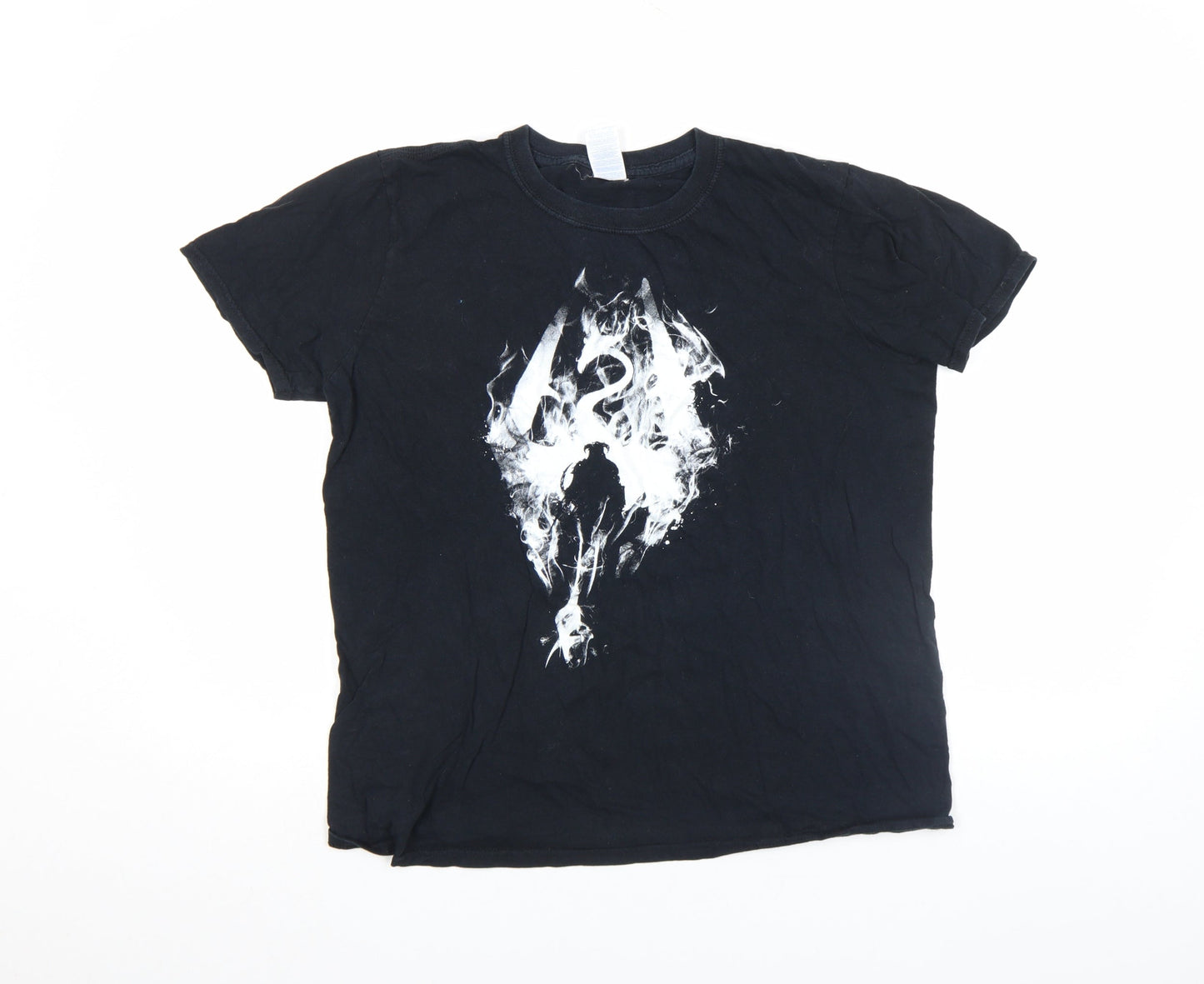 Gildan Women’s Black Graphic T-Shirt Size M Softstyle Cotton