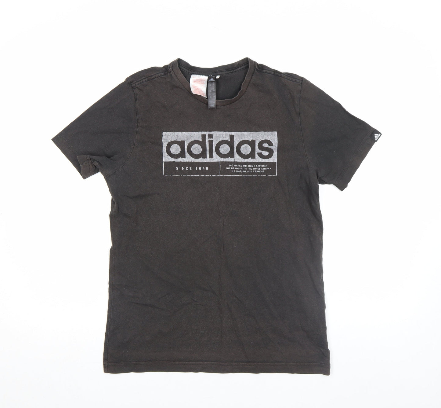 Adidas Women’s Black Short Sleeve Cotton T-Shirt Size 14