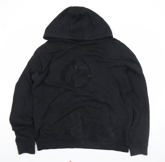 883 Police Men's Black XL Pullover Hoodie Regular Fit Cotton