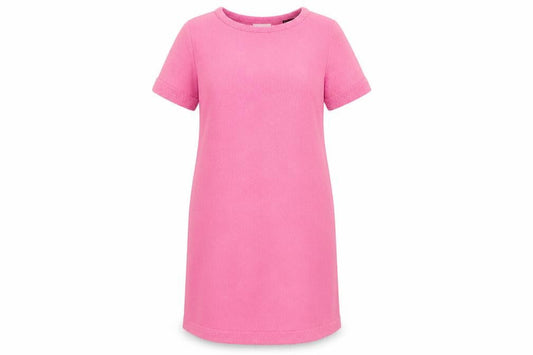 Zara Women Pink Sleeveless Shift Dress Size L Short Knit Zip Back