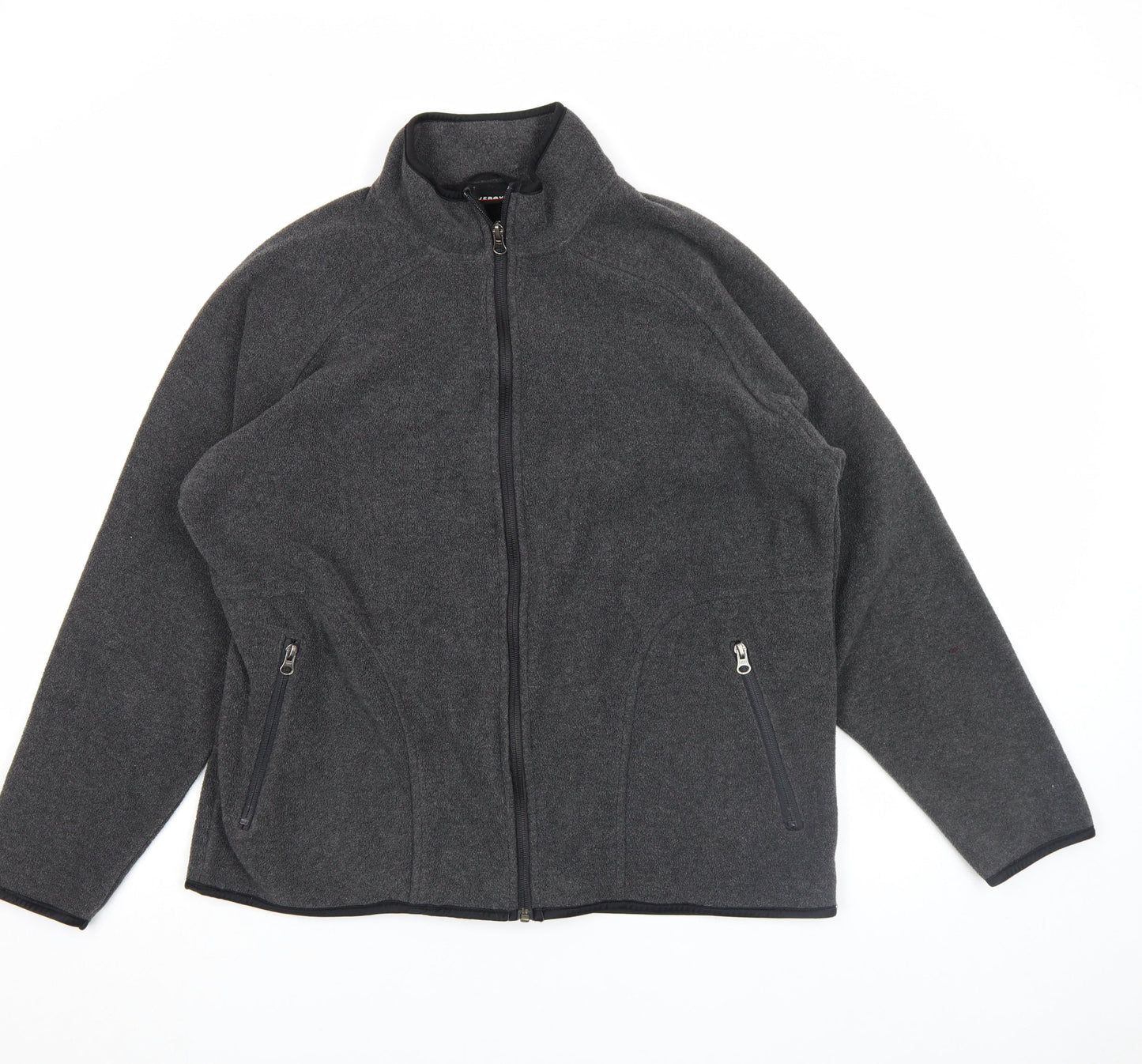 Livergy Unisex Adults Grey Fleece Full Zip Jacket Size L