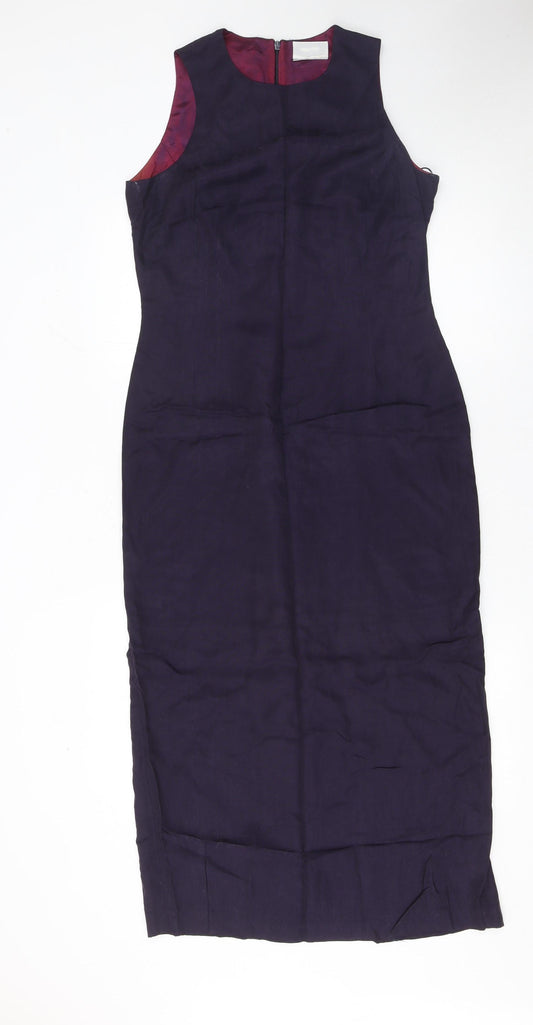 Principles Women’s Blue Sheath Dress UK 12 Sleeveless Formal Workwear